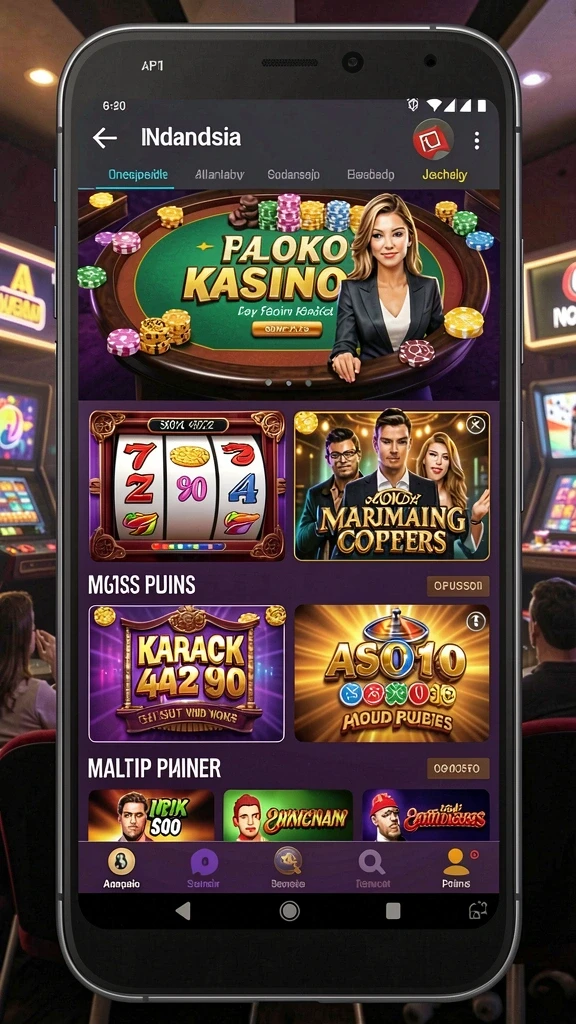 aceparty - Tampilan antarmuka yang menarik dan mudah dipahami.