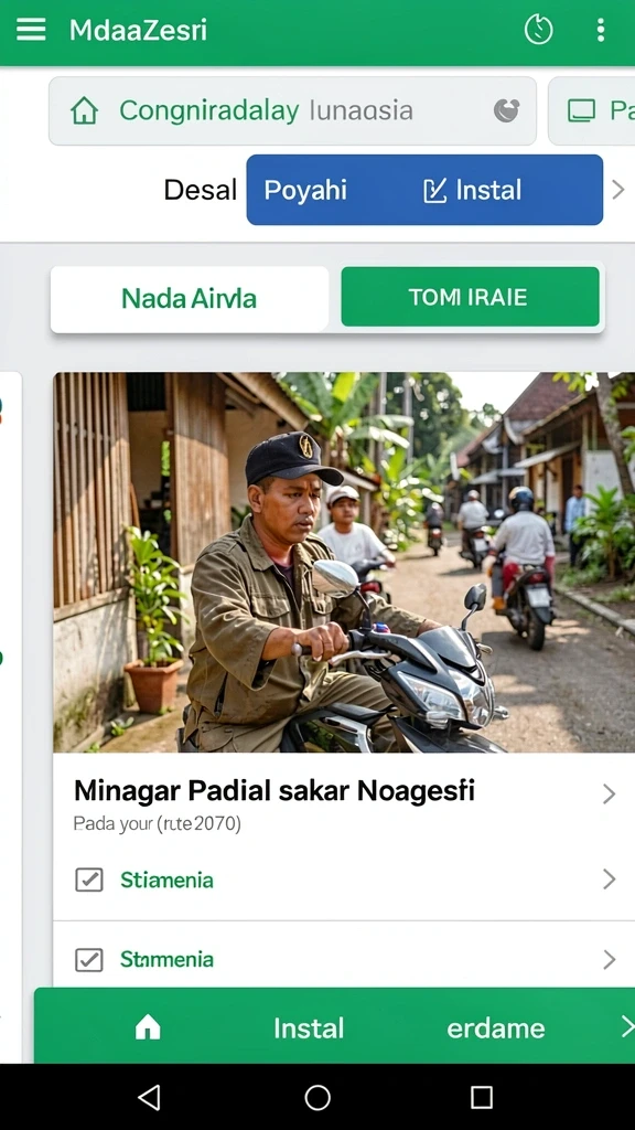 nv77 - Tampilan antarmuka NV77 yang intuitif.